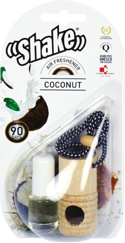 Shake Luchtverfrisser Coconut + Navulling 2 X 4,5 Ml