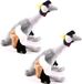 Cornelissen Set van 2 Pluche Kraanvogel Knuffels - 30 cm - Vogel Knuffelbeest