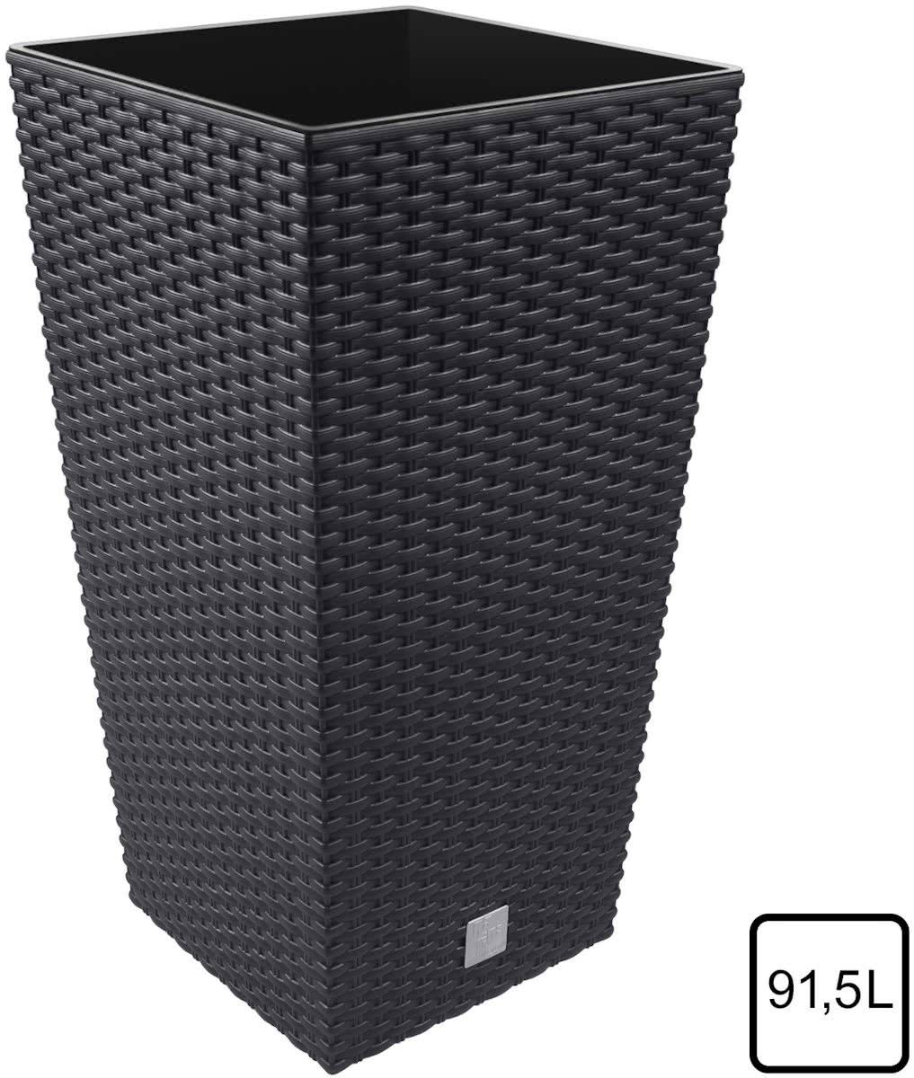 Prosperplast Rato Square Bloempot - 40x40x75cm - Antraciet