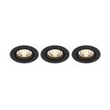 Philips Hue Philips Impala - Inbouwspot - 500 Lumen - Zwart - 3 stuks