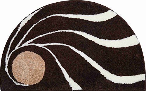 GRUND Designer badmat COLANI - 50x80 cm halfrond - bruin