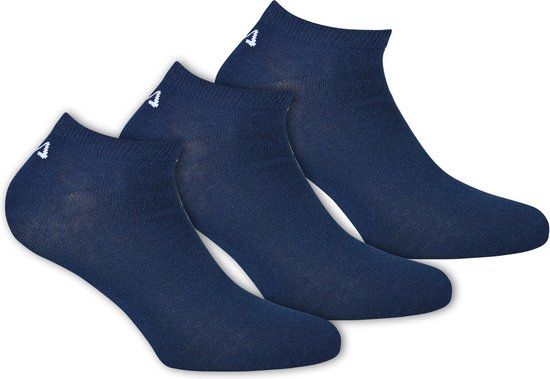 Fila Invisible Socks 3-Pack Blauwe Sneakersokken Maat 39-41 Blauw