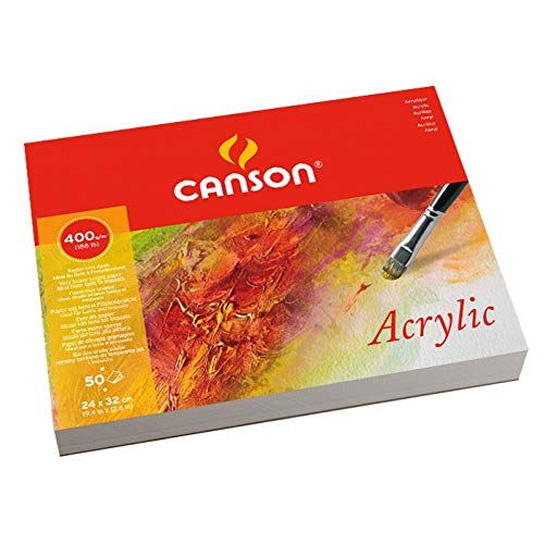 Canson 200807412 acryl, 24 x 32 cm, natuurlijk wit