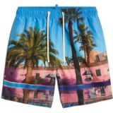 Superdry Gerecyclede zwemshort met fotoprint - 43 cm - Heren - Zwembroeken