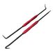 PERFORMANCE TOOL W80750 2-delige precisie pick en haak set met aluminium handgrepen, O-ring afdichting pakking pick mini haken trekker remover