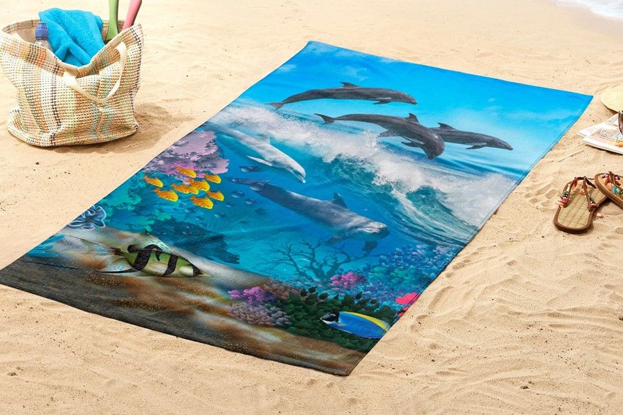 Good Morning Strandlaken Andre - Blauw - 150x75 cm - Microvezel