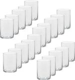 Trend Candles Bougeoir - 20x - transparent - verre - modèle haut - 5,5 x 6,5 cm
