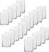 Trend Candles Bougeoir - 20x - transparent - verre - modèle haut - 5,5 x 6,5 cm