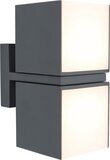 LUTEC Cuba - LED Outdoor Wall Light - 1000lm - 3000K - Dark Grey