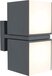 LUTEC Cuba - LED Outdoor Wall Light - 1000lm - 3000K - Dark Grey