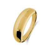 Lucardi Dames Zilveren goldplated ring voor dames - Ring - 925 Zilver - Goudkleurig - 19.50 / 62 mm