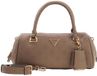 GUESS Cresidia II Box Satchel Dark Taupe Logo Handtas