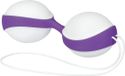 AMOR boules vaginales pour l'entraînement des muscles du plancher pelvien I Renforcement du plancher pelvien I Boules vaginales médicales I Blanc-lilas I 2 pièces