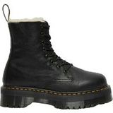 Dr. Martens Jadon Imitatiebont Gevoerde Platform Laarzen Leer Schoenen in Zwart, Grootte: 36