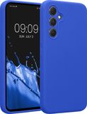 kwmobile Samsung Galaxy A54 5G coque de téléphone - dos en TPU avec revêtement en silicone - bleu baltique