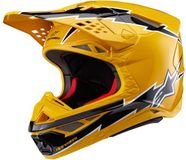 Alpinestars Supertech S-M10 Ampress Casque Ece 22.06 Noir Jaune Brillant - Taille S