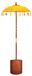 Syfax Balinese parasol met basis 2 st Geel