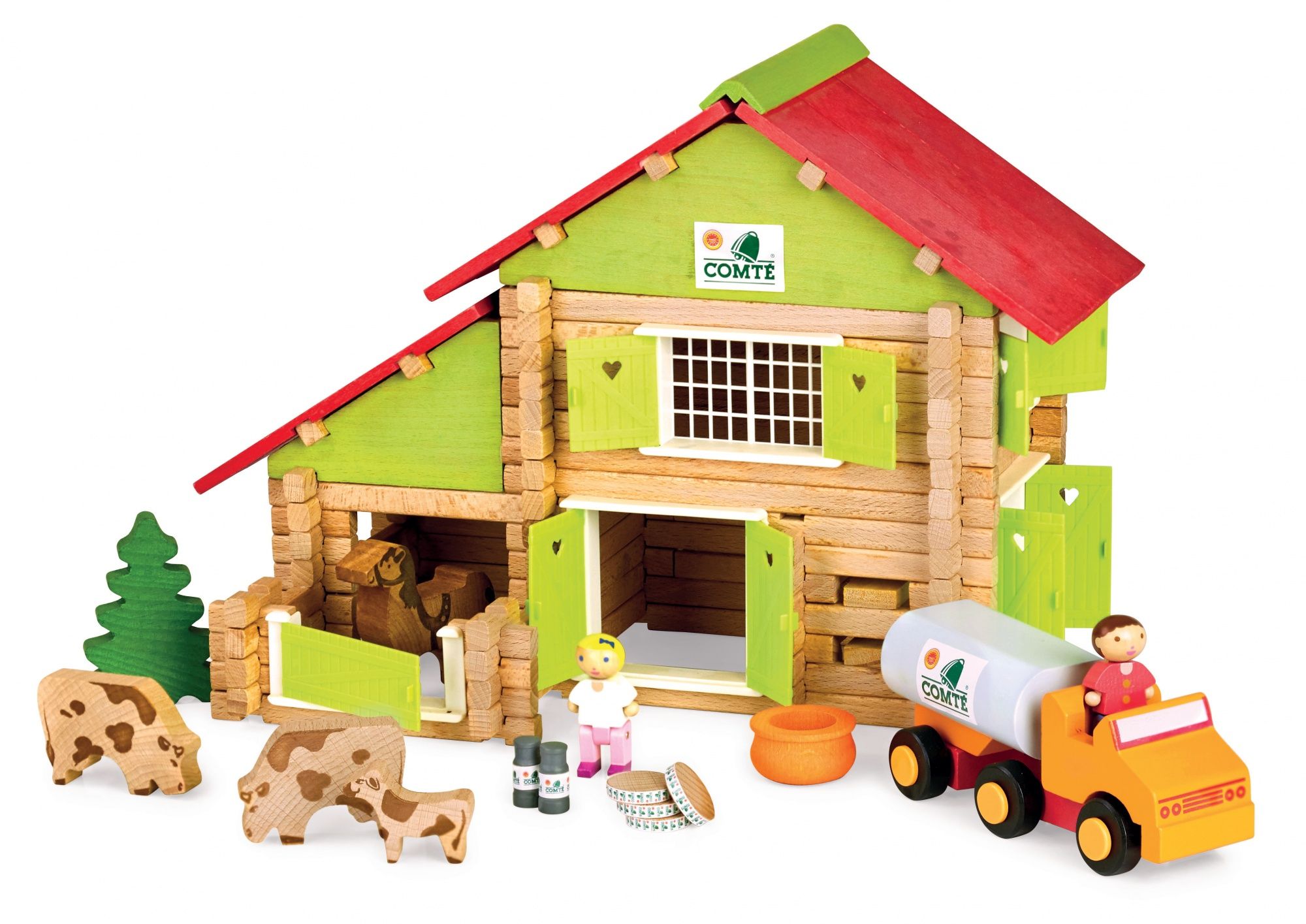 Jeujura 8054 Bouwspeelgoed - Hout - Multi - Unisex - 5 jaar+