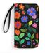 Portefeuille longue à motif floral