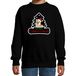 Bellatio Decorations Dieren kersttrui vos zwart kinderen - Foute vossen kerstsweater jongen/ meisjes - Kerst outfit dieren liefhebber 110/116