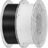 Creality Hyper PLA RFID-filament, 1,75 mm, 600 mm/s, hoge snelheid, hoge precisie en taaiheid, 15 kleuren, gladde 3D-print (zwart-wit)