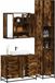 Maison Exclusive - Ensemble de meubles de salle de bain 3 pièces en bois composite chêne fumé