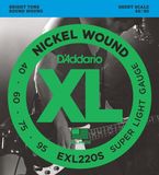 D'Addario EXL220S snarenset voor elektrische basgitaar