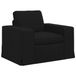 vidaXL Sofa Noir Tissu 103 x 80 x 82 cm
