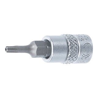 BGS bit insteek binnenvierkant 6,3 mm (1/4") T-profiel (voor Torx) met gat T10 - 1 stuk