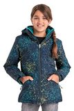 killtec meisjes Outdoorjack/functioneel jack met capuchon KOW 197 GRLS JCKT, dark navy, 140, 38512-000
