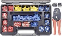TOOLCRAFT PZ-504 820927 Krimptangset 1004-delig Coax-connectoren, Ongeïsoleerde knelverbinders, Geïsoleerde klemverbinders RG6, RG58, RG59, RG62