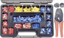 TOOLCRAFT PZ-504 820927 Krimptangset 1004-delig Coax-connectoren, Ongeïsoleerde knelverbinders, Geïsoleerde klemverbinders RG6, RG58, RG59, RG62