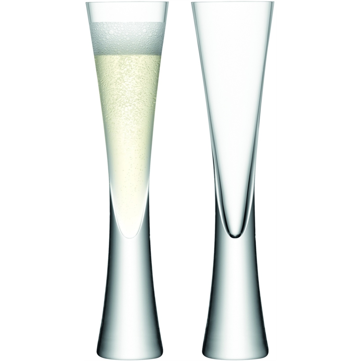 L.S.A. Moya Champagneflutes - Set van 2 Stuks - 170 ml - Transparant