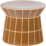 WOOOD Plu Decoratieve Bijzettafel - Keramiek - Honinggeel - 30x38x38