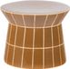 WOOOD Plu Decoratieve Bijzettafel - Keramiek - Honinggeel - 30x38x38