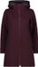 CMP Vrouwen fleece hoodie jas bordeauxrood