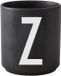 Design Letters mok zwart met letter Z