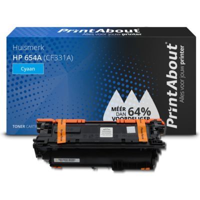 PrintAbout Compatible HP 654A (CF331A) Cyan Toner Cartridge