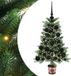 vidaXL Kerstboom met 150 LED met standaard Groen 65 cm PE