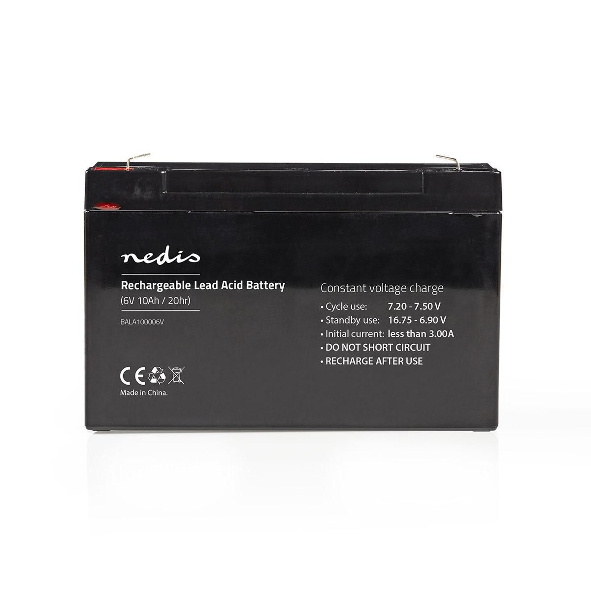 Nedis BALA100006V 6V 10000mAh Sealed Lead Acid (VRLA) Battery