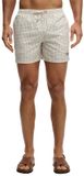 Superdry Premium Bedrukte 15-inch Zwemshort Heren Mini Geo Wit/Blauw