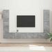 Maison Exclusive Ensemble de meubles TV, 8 pièces, 31 x 30 x 60 cm, aspect béton, gris
