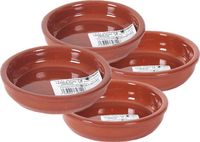 Merkloos / Sans marque Bilbao Set van 4x tapas bakjes/schaaltjes 14 cm en 10 cm