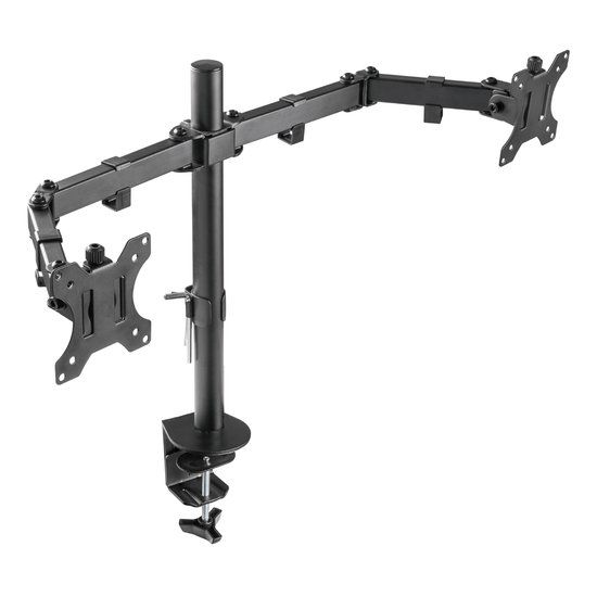 Deltaco GAM-040 - Monitor Arm for 2 Screens - 13-32 inch - Black
