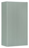 AC-Déco Rietgroen Hangende badkamerkast, 30 cm, met 1 deur, gefreesd, groen MDF