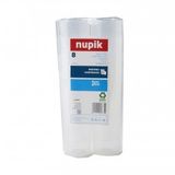 Nupik 2454140031 – 8 glazen van gipskarton, 5,6 x 11,2 cm, transparant
