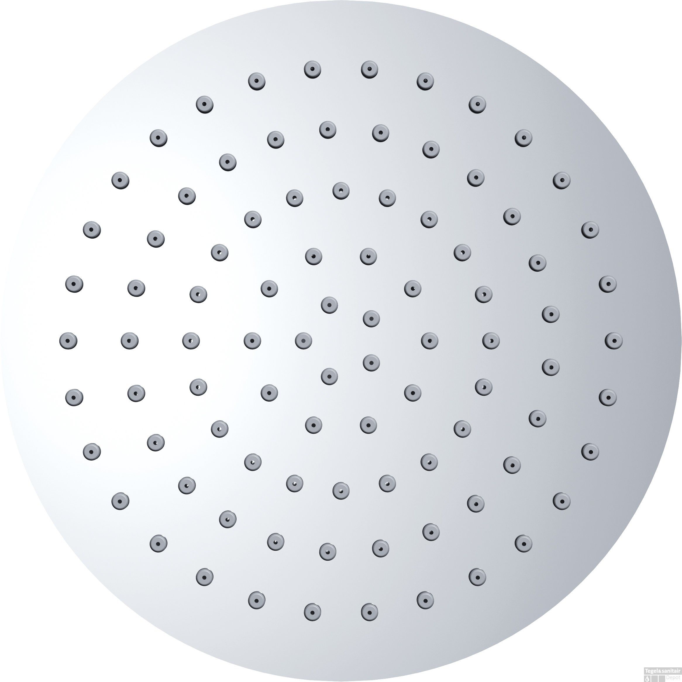 Praya Ufo Luxe hoofddouche rond 30cm Ultra plat chroom