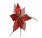 F.G.F. Import Export BRILLER bloem stof rood 25 cm 04769