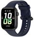 Wigento Honor Watch 5 Effen design, sluiting, zachte siliconen vervangende band, donkerblauw