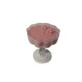 Mansion Atmosphere Bougie parfumée dans un verre à cocktail fleuri rose ø10xh13,2cm